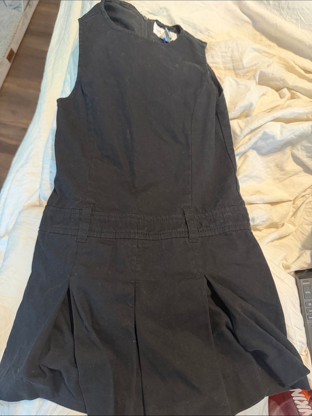Place Black Sleeveless Jumper Dress